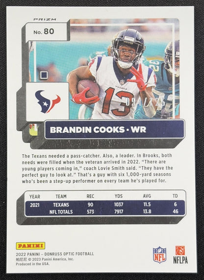 Brandin Cooks 2022 Panini Donruss Optic Silver Circles /125 Texans