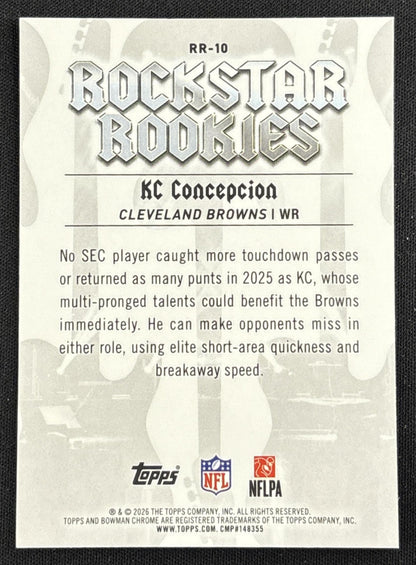 KC Concepcion 2026 Bowman Rockstar Rookies Chrome Browns