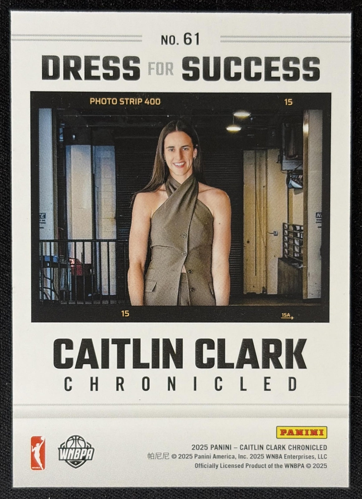 Caitlin Clark 2025 Panini Chronicled Dress For Success Holo Fever 61 Indiana Fever Sports Trading Card
