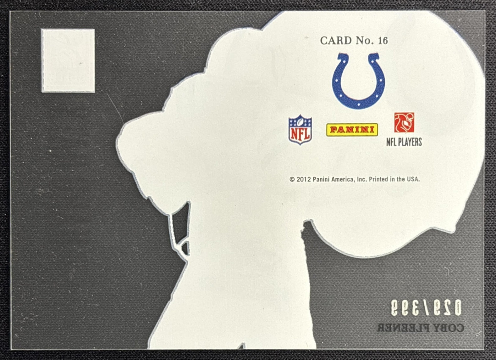 Coby Fleener 2012 Panini Certified Rookie /399 colts back