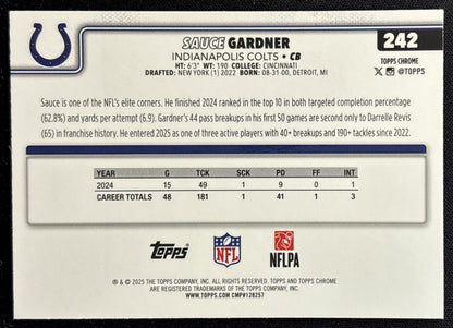 Sauce Gardner 2025 Topps Chrome Neon Pulse Refractor
