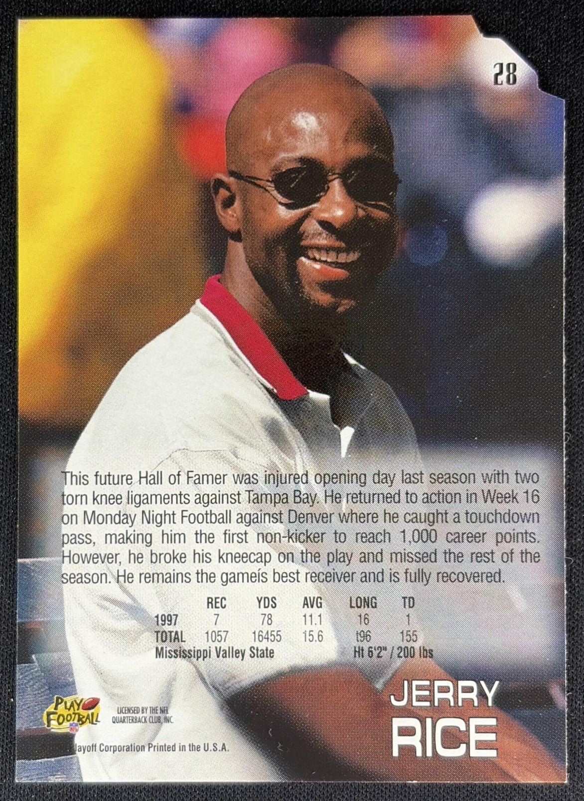 Jerry Rice 1998 Playoff Absolute Retail 49ers Sports Trading Cards