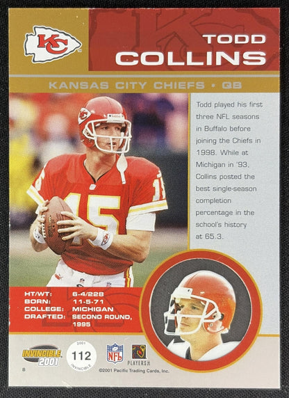Todd Collins INvincible Chiefs back