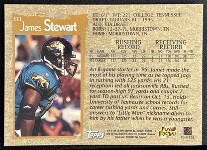 James Stewart 1996 Topps Chrome Jaguars Sports Trading Cards