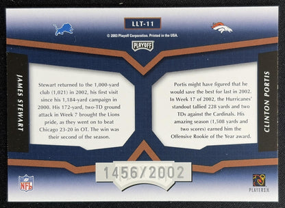 Eric Moulds Keyshawn Johnson 2003 Prestige League Leader Tandems /2002 Buccaneers Bills