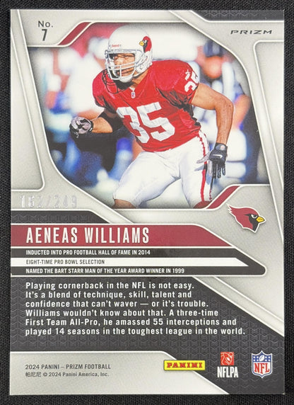 Aeneas Williams 2024 Panini Prizm Orange /249 Cardinals