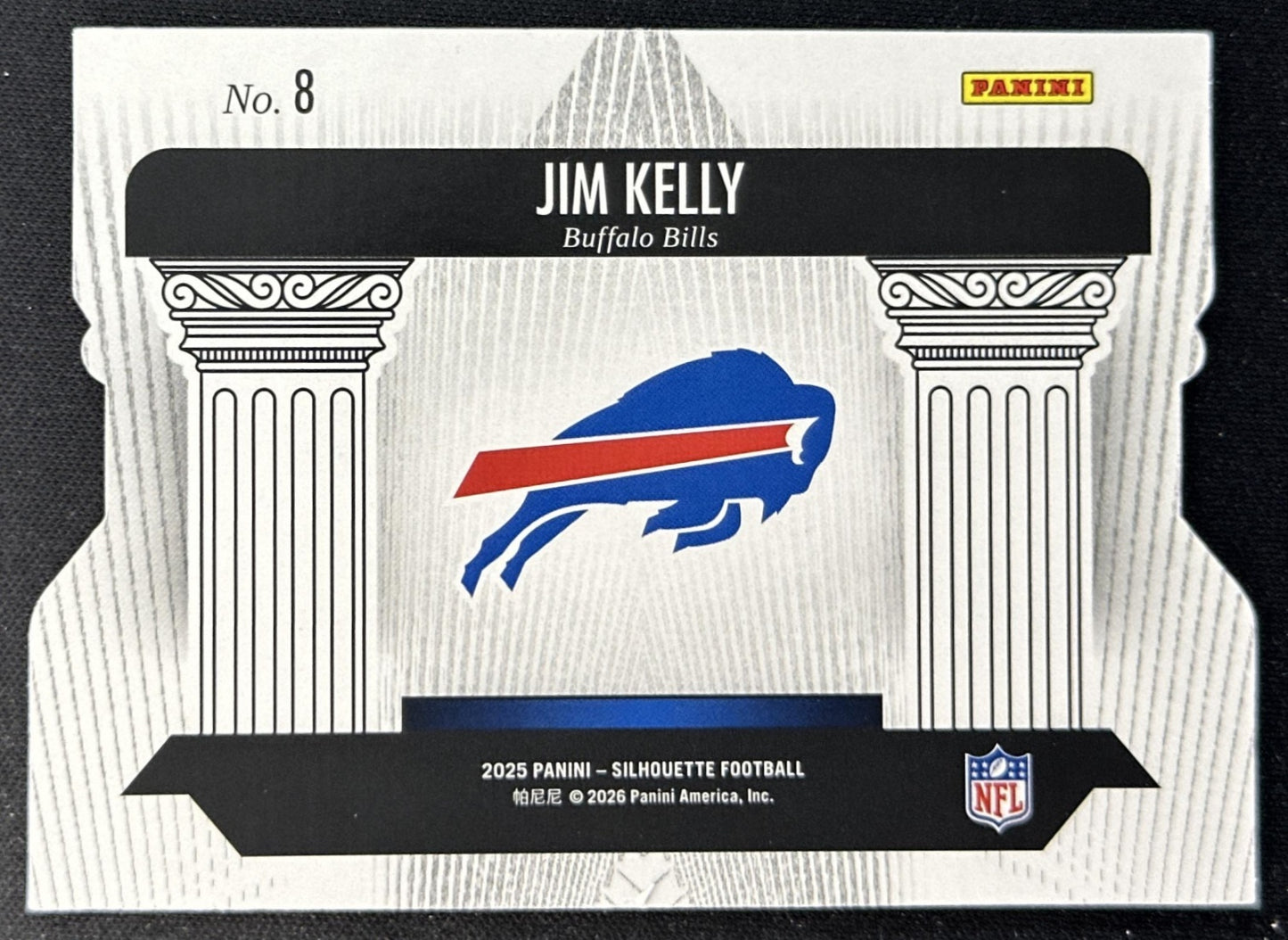 Jim Kelly 2025 Panini Silhouette Pillars of the Game Bills