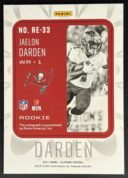 Jaelon Darden 2021 Panini Illusions Rookie Endorsements Red /99 Buccaneers