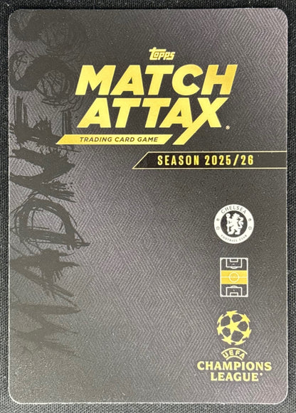 Moises Caicedo 2025 Match Attax Madness UEFA Champions League Common Chelsea Sports Trading Cards