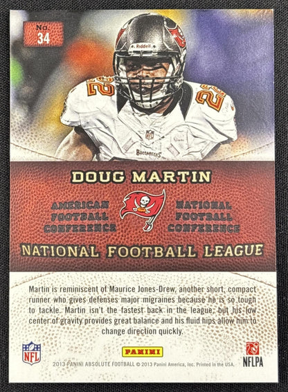 Doug Martin 2013 Panini Absolute Hogg Heaven Boss /99 Buccaneers