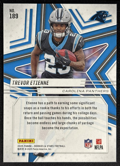 Trevor Etienne 2025 Panini Rookies & Stars Purple /999 Panthers