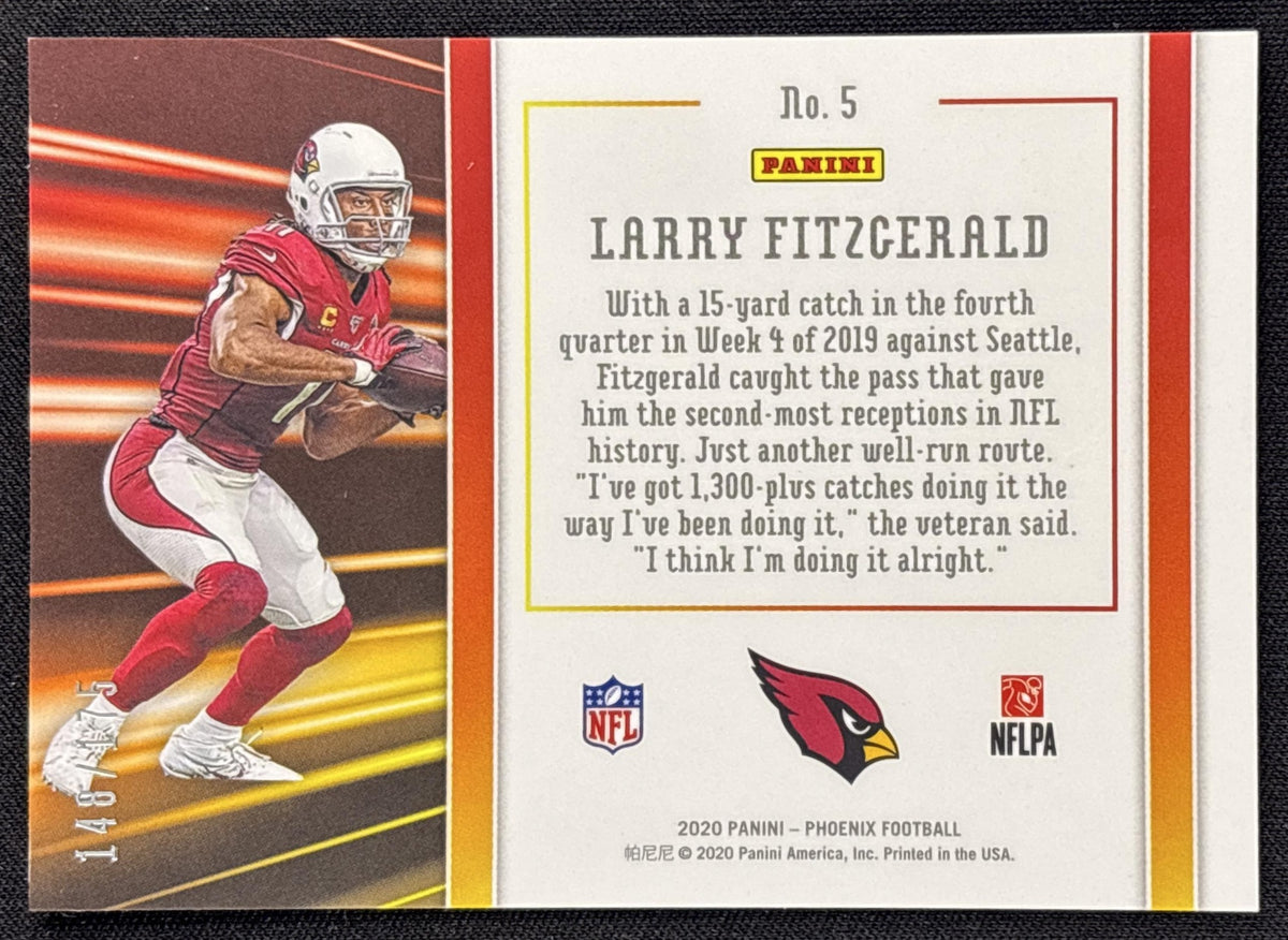 Larry Fitzgerald 2020 Panini Phoenix Hot Routes Teal /175 Cardinals