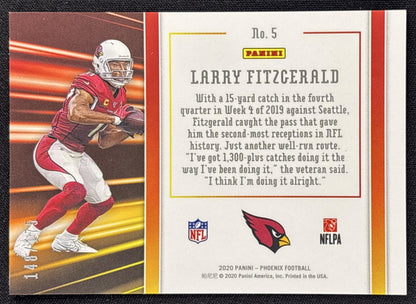 Larry Fitzgerald 2020 Panini Phoenix Hot Routes Teal /175 Cardinals