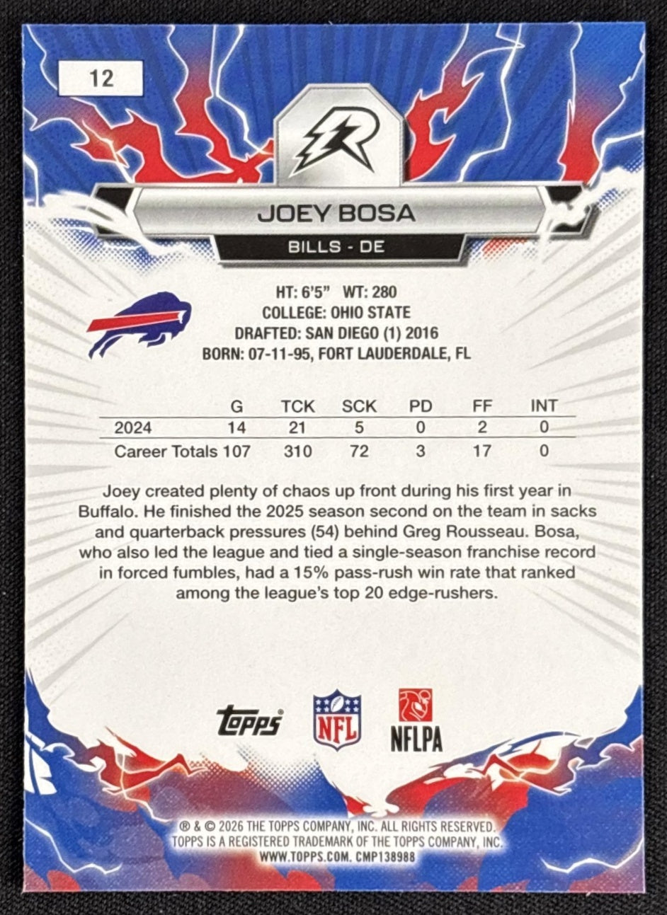 Joey Bosa 2025 Topps Resurgence Bills