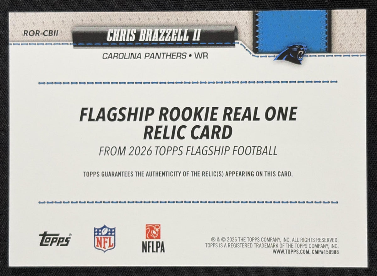 Chris Brazzell II 2026 Topps Real One Relic Panthers