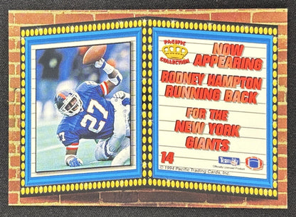 Rodney Hampton 1994 Pacific Marquee Prisms Giants