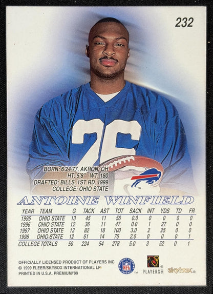 Antoine Winfield 1999 Skybox Bills