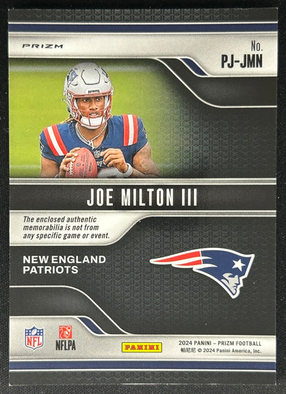 Joe Milton III 2024 Prizm Premier Jerseys Patriots