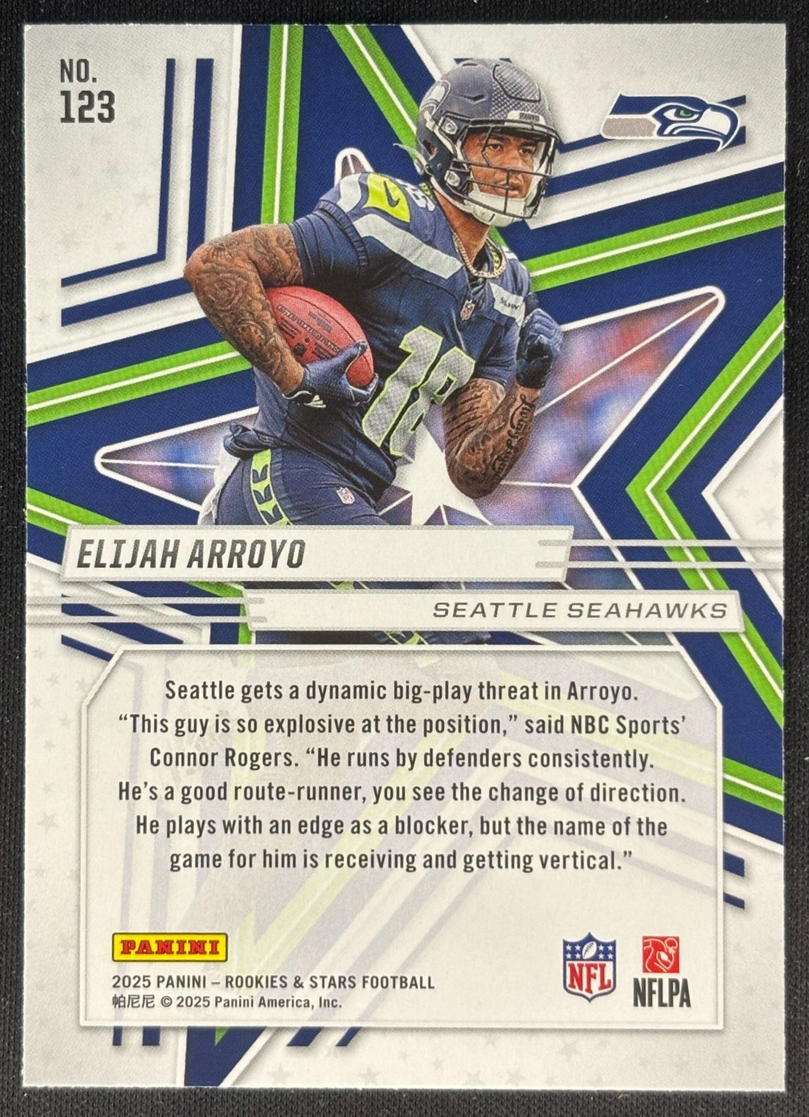 Elijah Arroyo 2025 Rookies & Stars Seahawks Football
