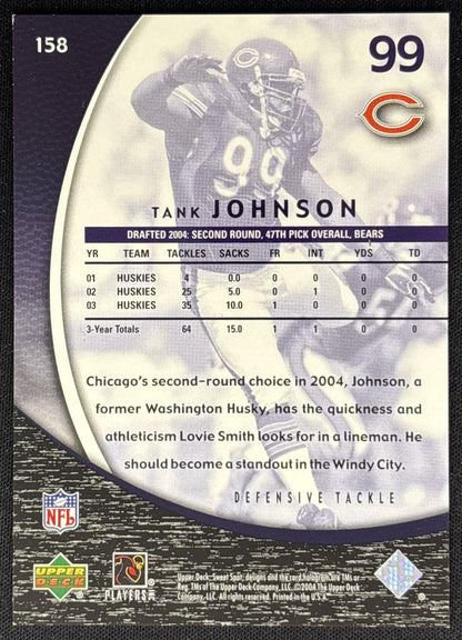 Terry Johnson 2004 Upper Deck Sweet Spot /1299 Bears back