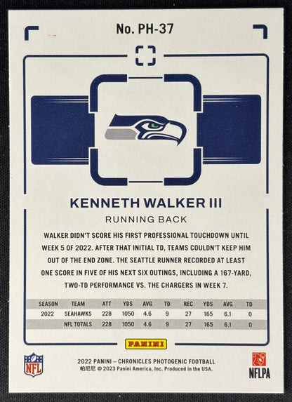 Kenneth Walker III 2022 Chronicles Photogenic Orange Seahawks