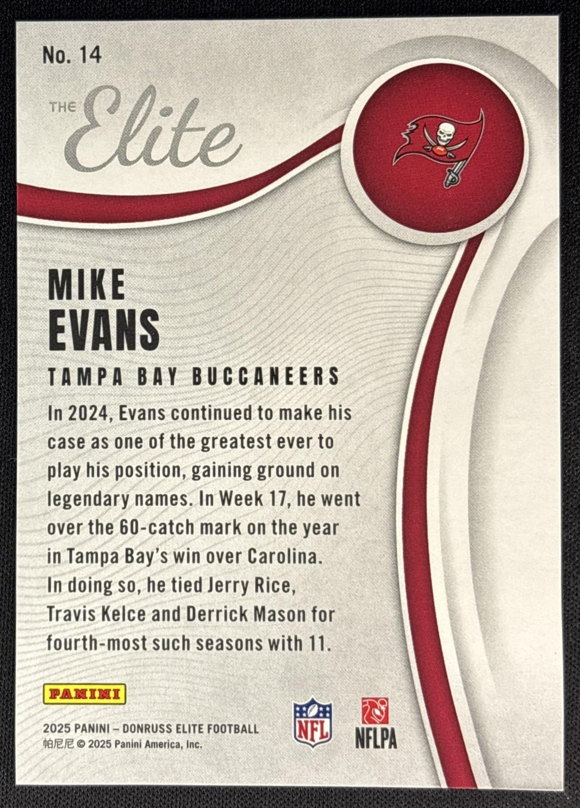 Mike Evans 2025 Panini Donruss Elite The Lavender /799 Buccaneers Sports Trading Cards