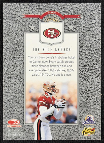 Jerry Rice 1997 Donruss 49ers