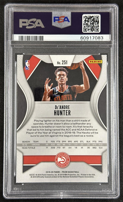De Andre Hunter 2019 Panini Prizm PSA 9