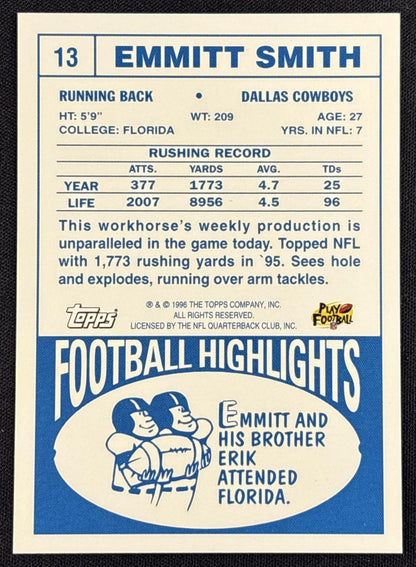 Emmitt Smith 1996 Topps 40th Anniversary Commemorative Cowboys