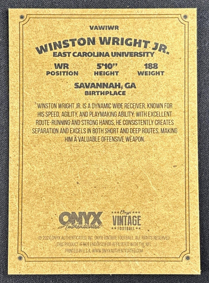 Winston Wright 2024 Onyx Vintage Collection Auto #2
