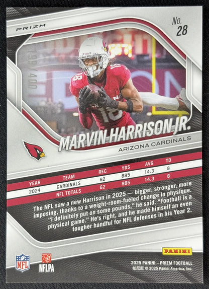 Marvin Harrison Jr. 2025 Panini Prizm Pandora /400 Cardinals Sports Trading Cards