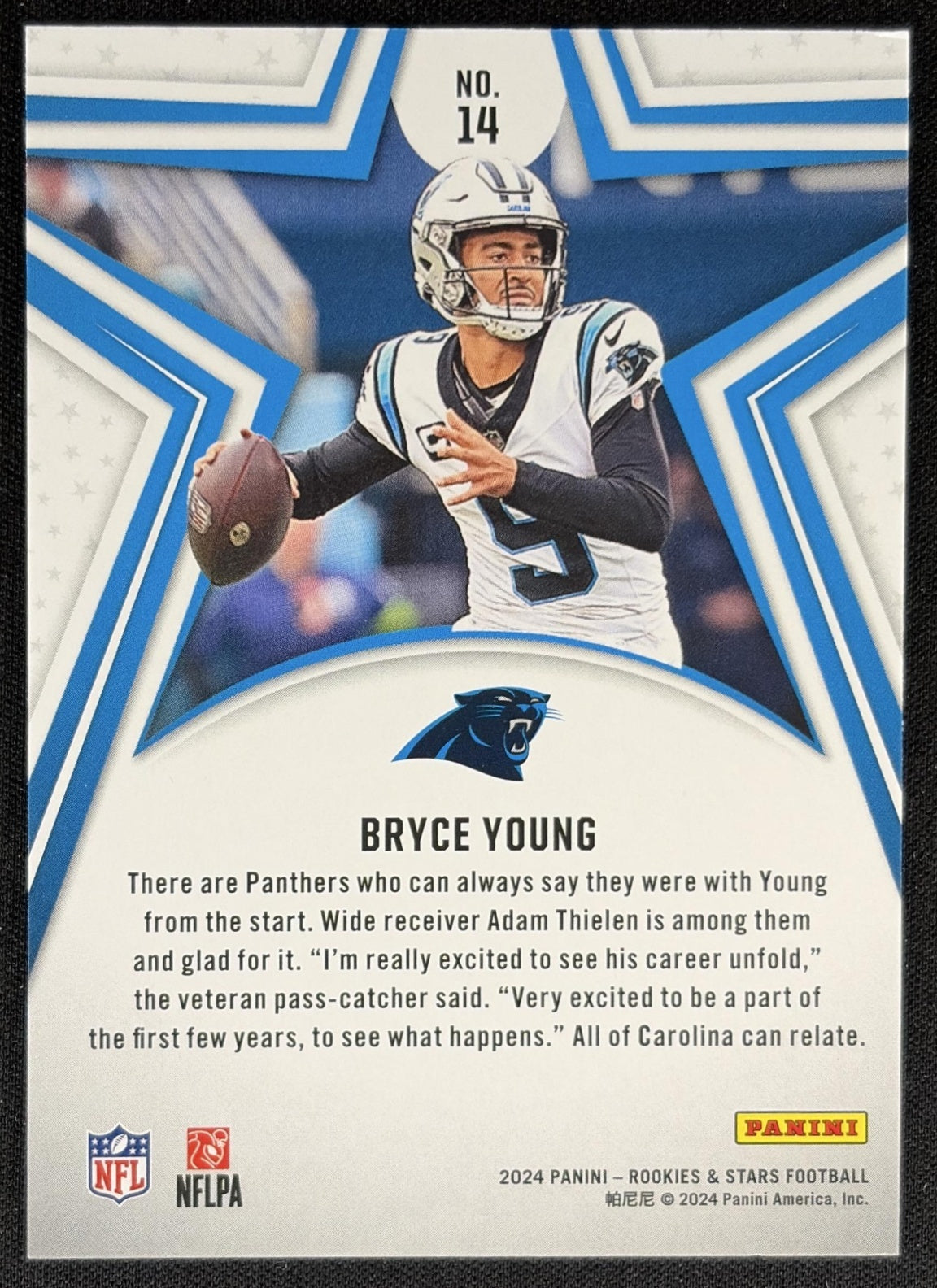 Bryce Young 2024 Panini Rookies & Stars Longevity Panthers