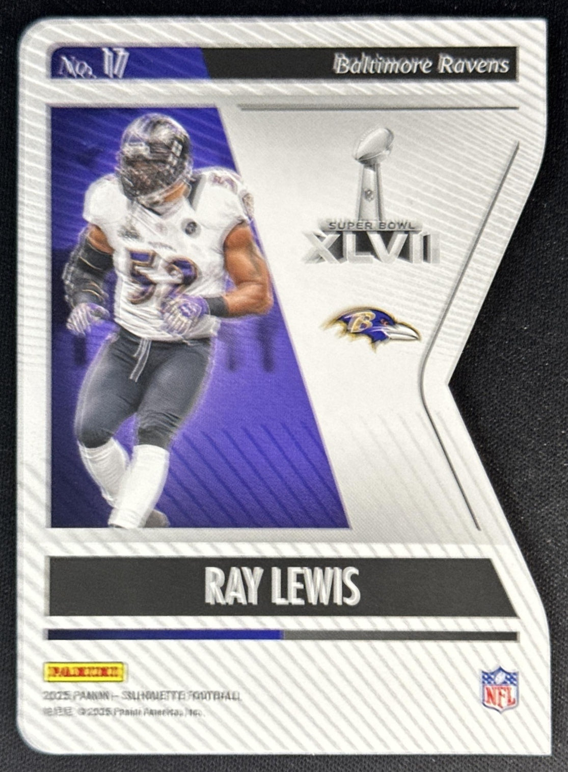 Ray Lewis 2025 Panini Silhouette Super Bowl Ravens