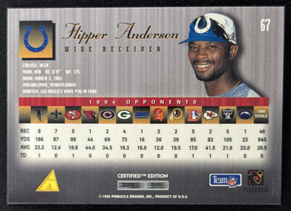 Flipper Anderson 1995 Pinnacle Select Certified Colts Sports Trading Card
