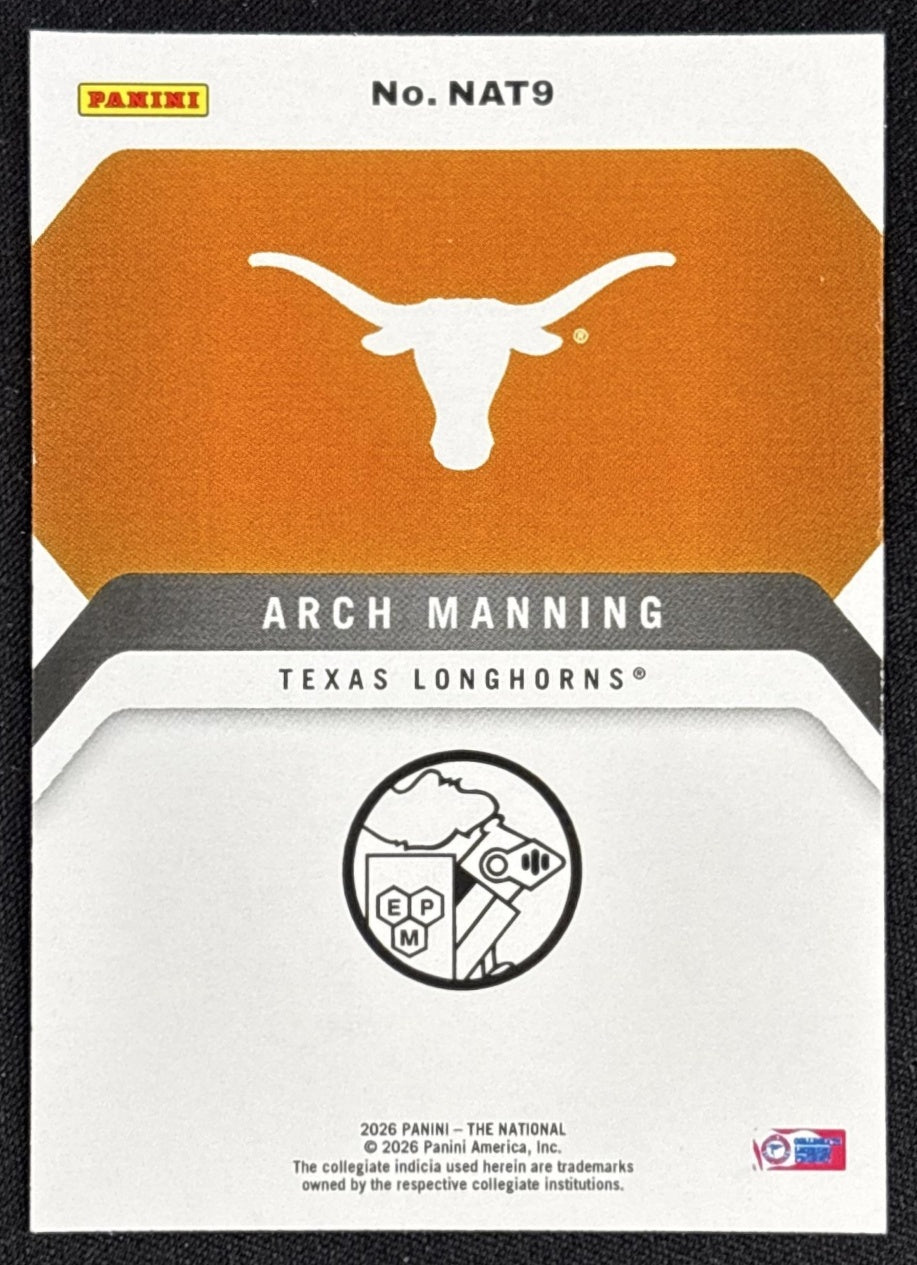 Arch Manning 2026 Panini NSCC National Promo Set Sports Trading Cards