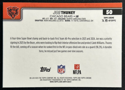 Joe Thuney 2025 Topps Chrome Bears
