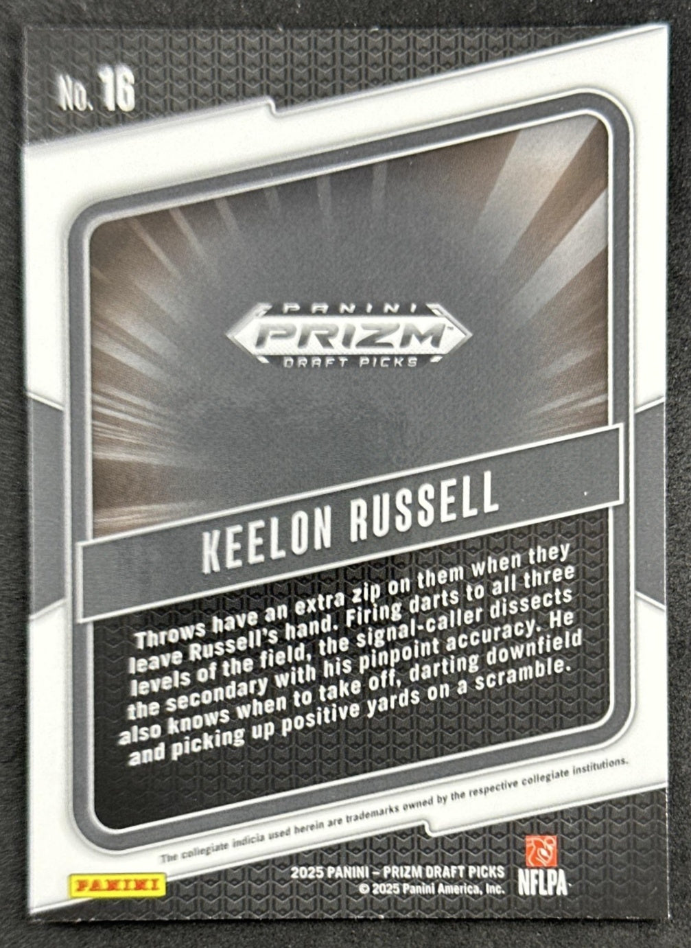 Keelon Russell 2025 Panini Prizm Draft Picks Hype Crimson Tide