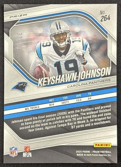 Keyshawn Johnson 2025 Panini Prizm Super Bowl LX /60 Panthers