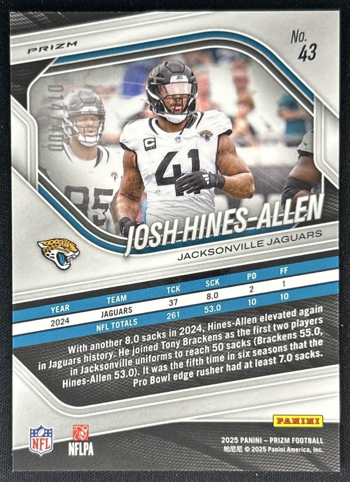 Josh Hines-Allen 2025 Panini Prizm Pandora /400 Jaguars