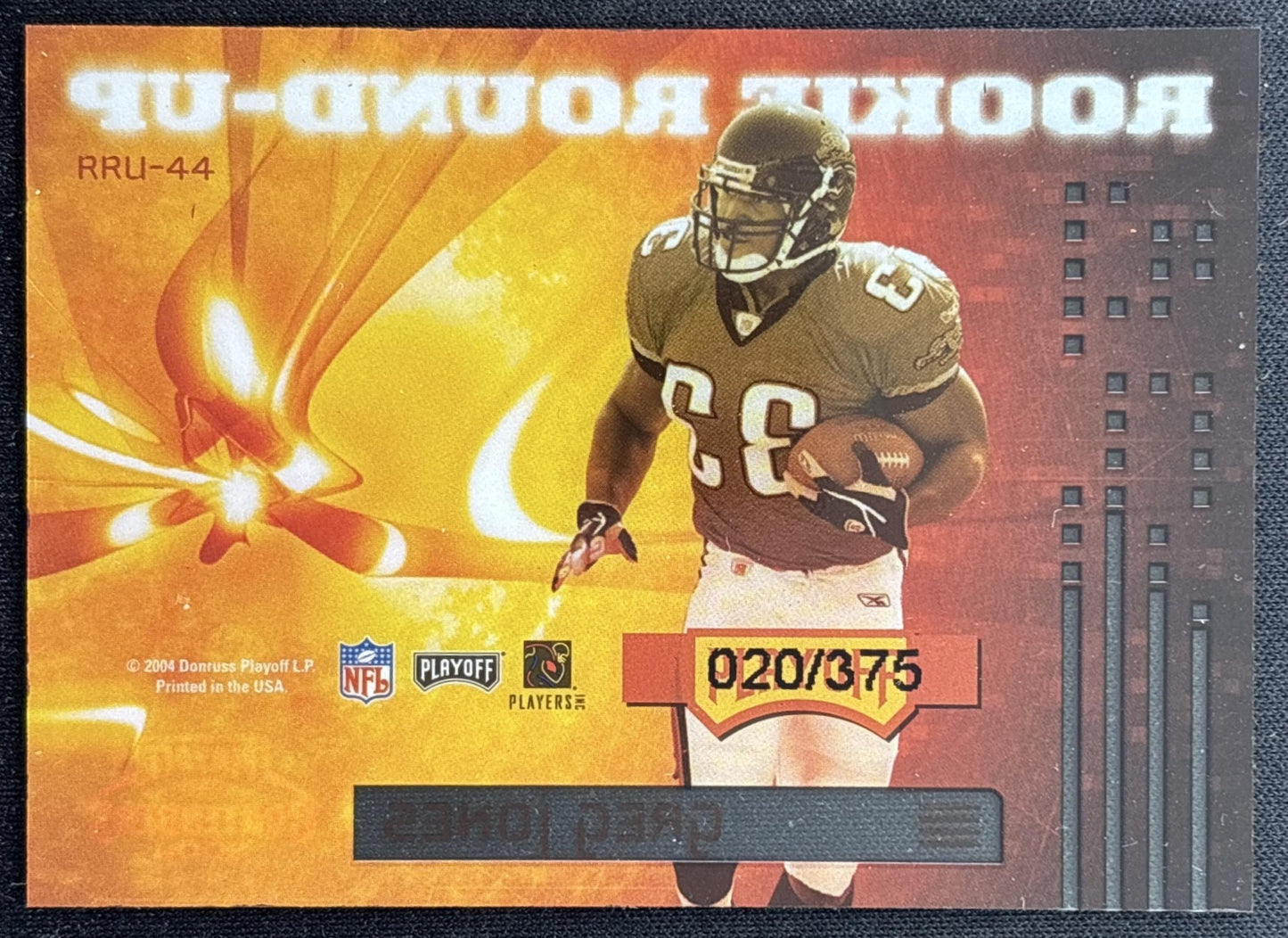 Greg Jones 2004 Playoff Contenders Rookie Round Up /375 Jaguars back