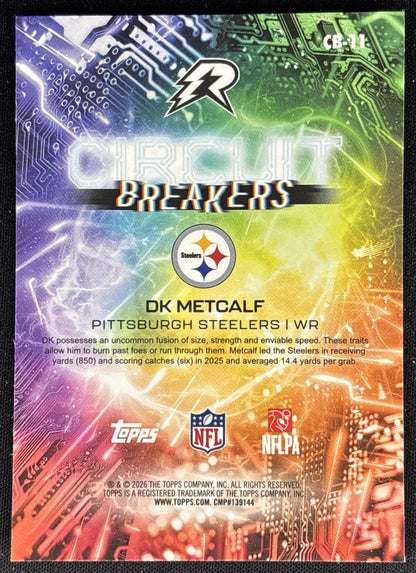 DK Metcalf 2025 Topps Resurgence Circuit Breakers Steelers