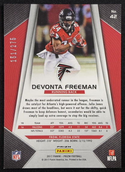 Devonta Freeman 2017 Panini Prizm Orange /275 Falcons