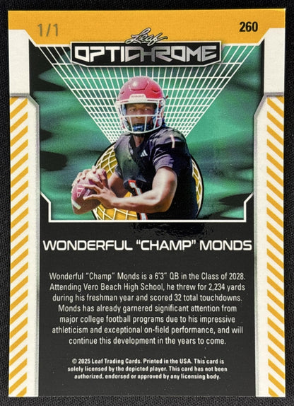 Wonderful "Champ" Monds Leaf OPtichrome Purple 1/1 back