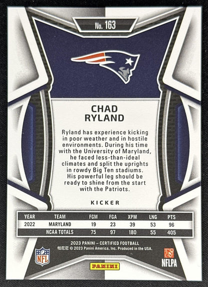 Chad Ryland 2023 Certified /325 Patriots back