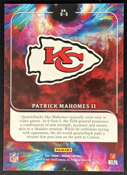 Patrick Mahomes II 2021 Panini Origins Catapults Chiefs