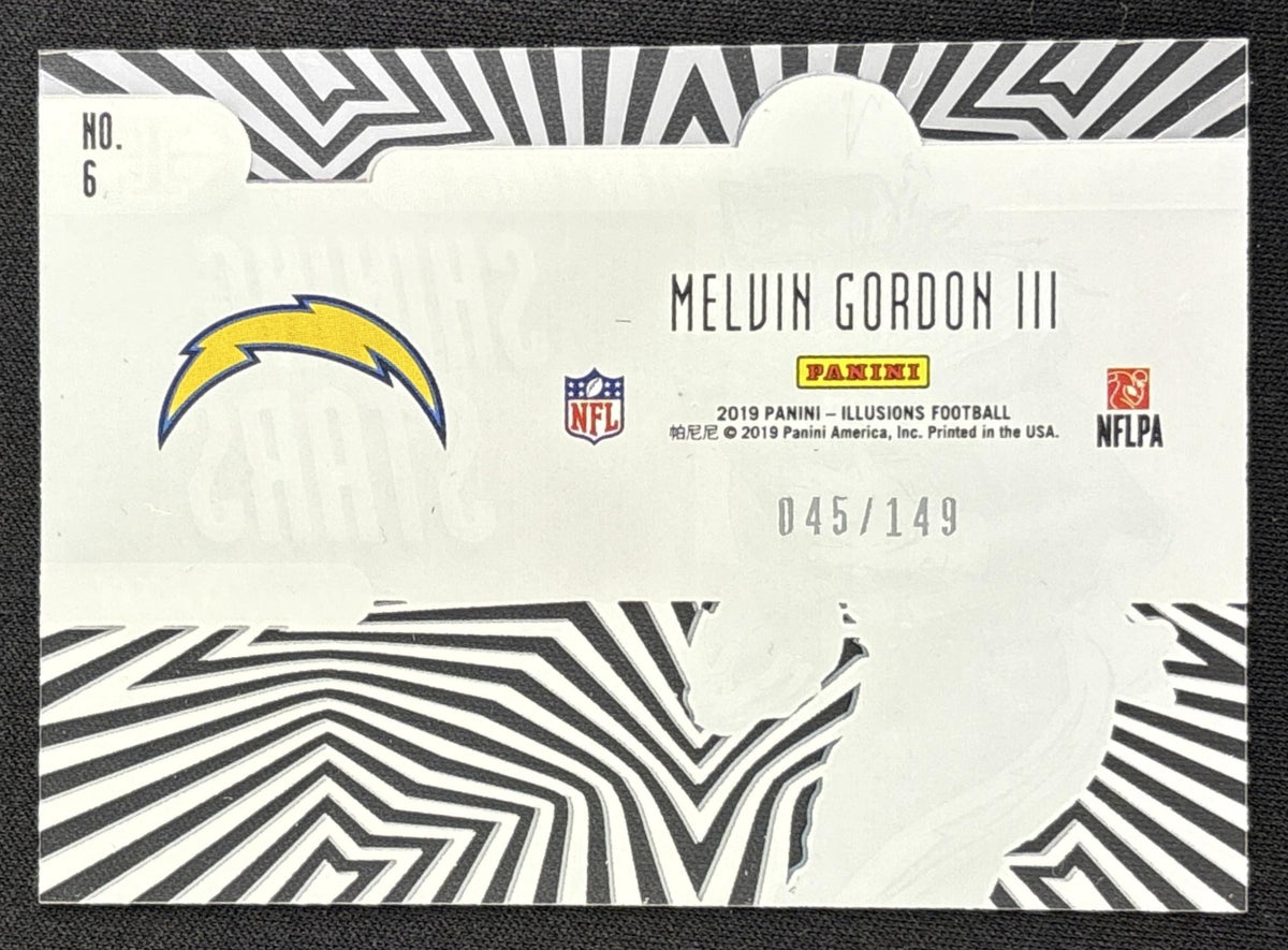 Melvin Gordon III 2019 Panini Illusions Shining Stars Green /149 Chargers