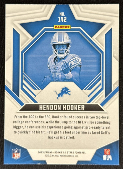 Hendon Hooker 2023 Panini Rookies & Stars Lions Detroit Lions Sports Trading Card