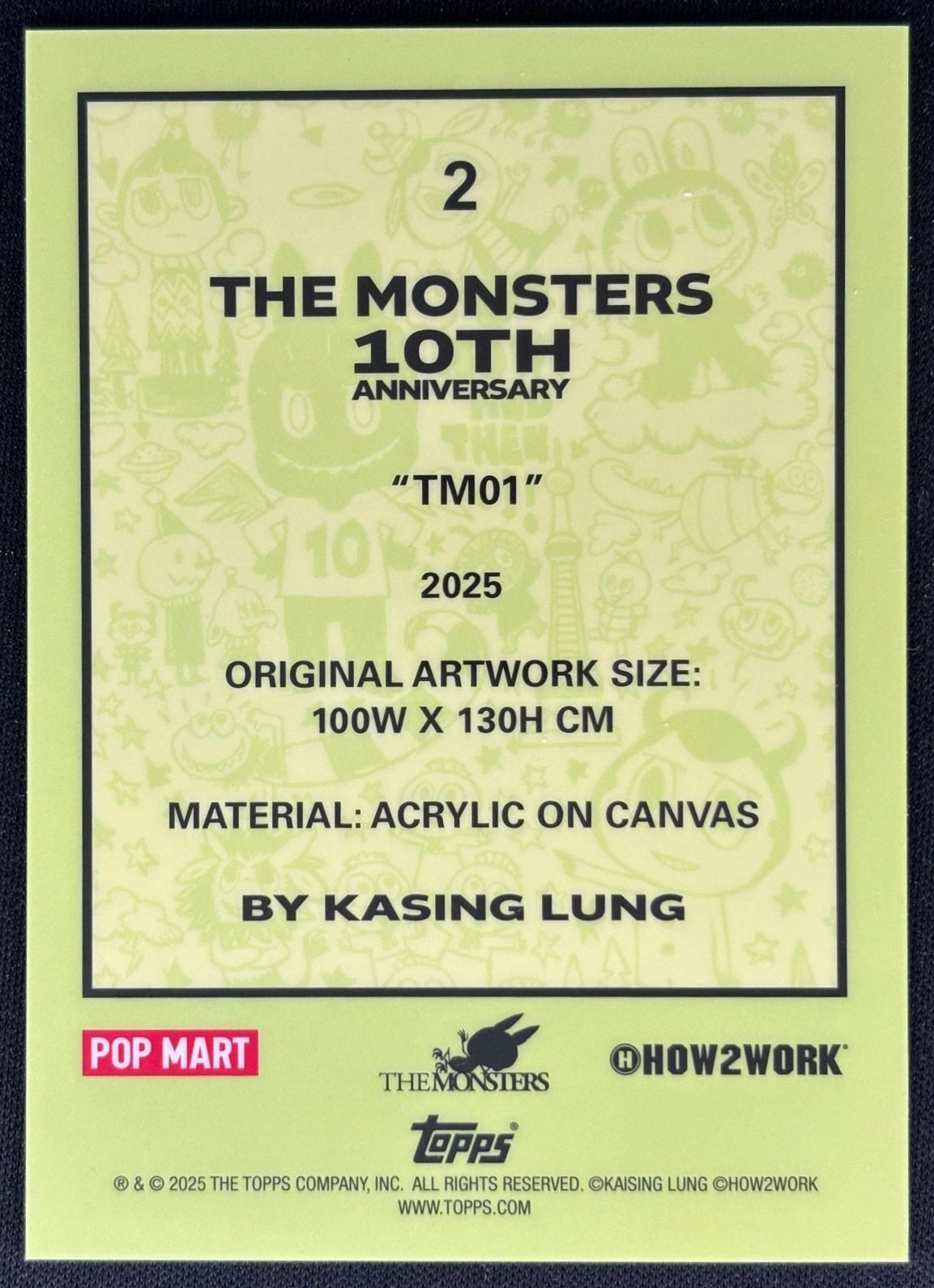 TM01 2025 Chrome Labubu 2 Non-Sports Trading Cards