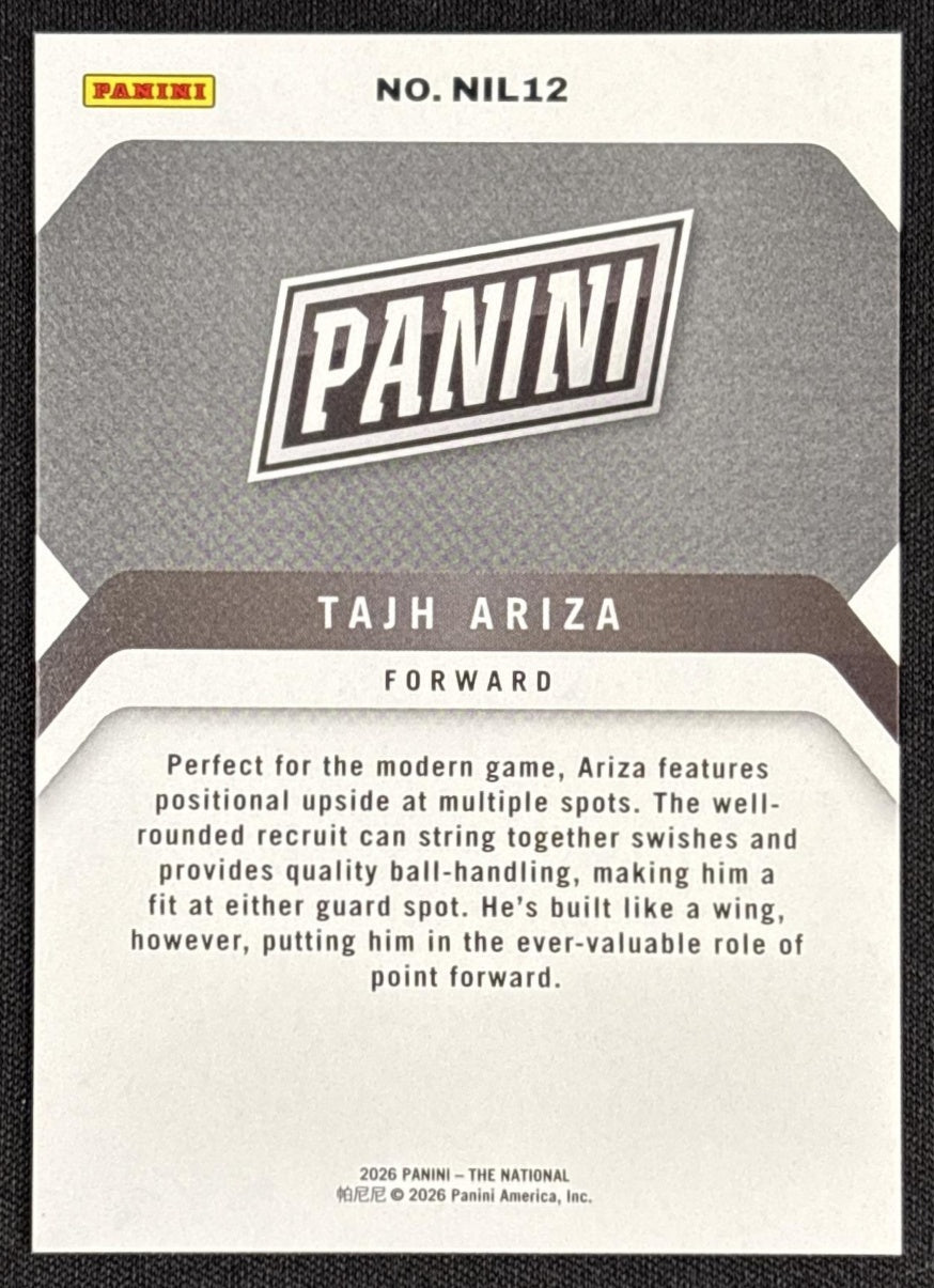 Tajh Ariza 2026 Panini NSCC Silver Pack Foil Sports Trading Cards