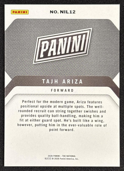 Tajh Ariza 2026 Panini NSCC Silver Pack Foil Sports Trading Cards